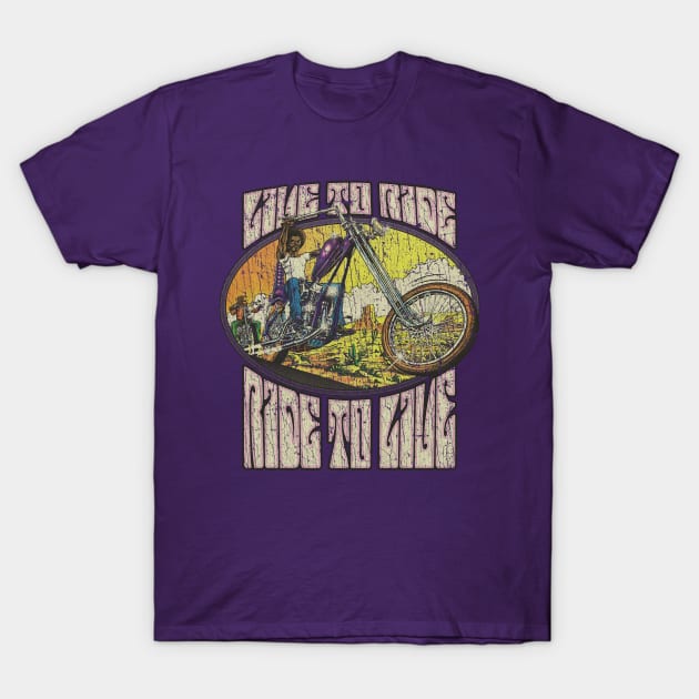 Ride to Live Desert Chopper 1972 T-Shirt by JCD666